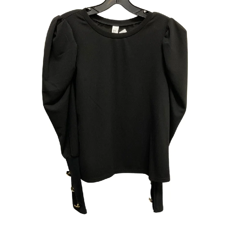 Top Long Sleeve By Clothes Mentor In Black, Size: M