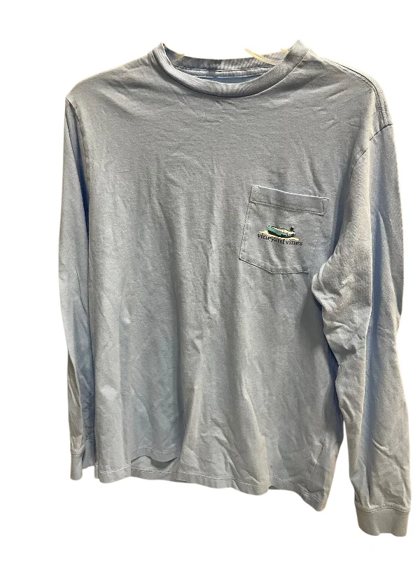 Top Long Sleeve By Vineyard Vines In Blue, Size: S