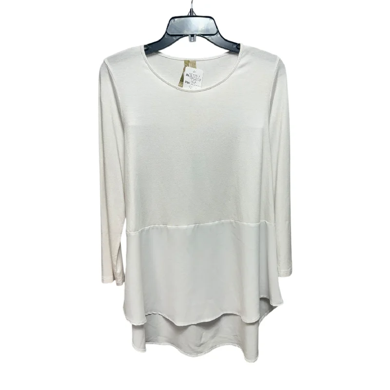 Top Long Sleeve By Comfy In White, Size: Xs