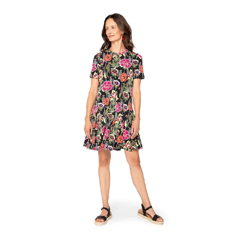 Leota Serenity Dress Garden Party Black Multi