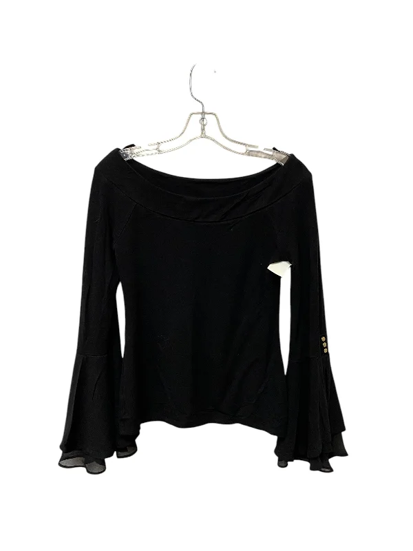 Top Long Sleeve By White House Black Market In Black, Size: S