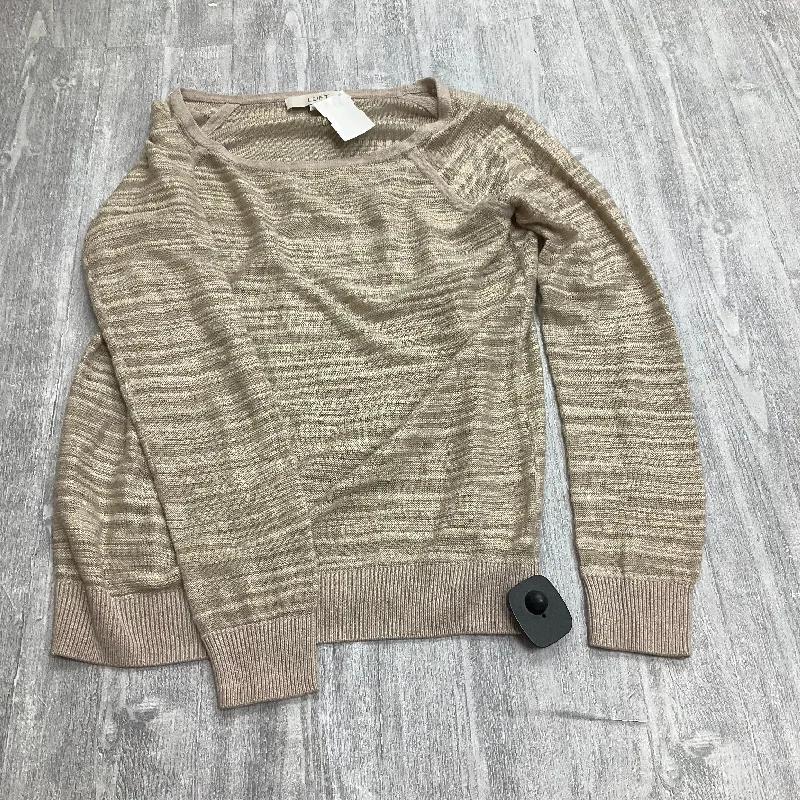 Top Long Sleeve By Loft In Tan, Size: Xs