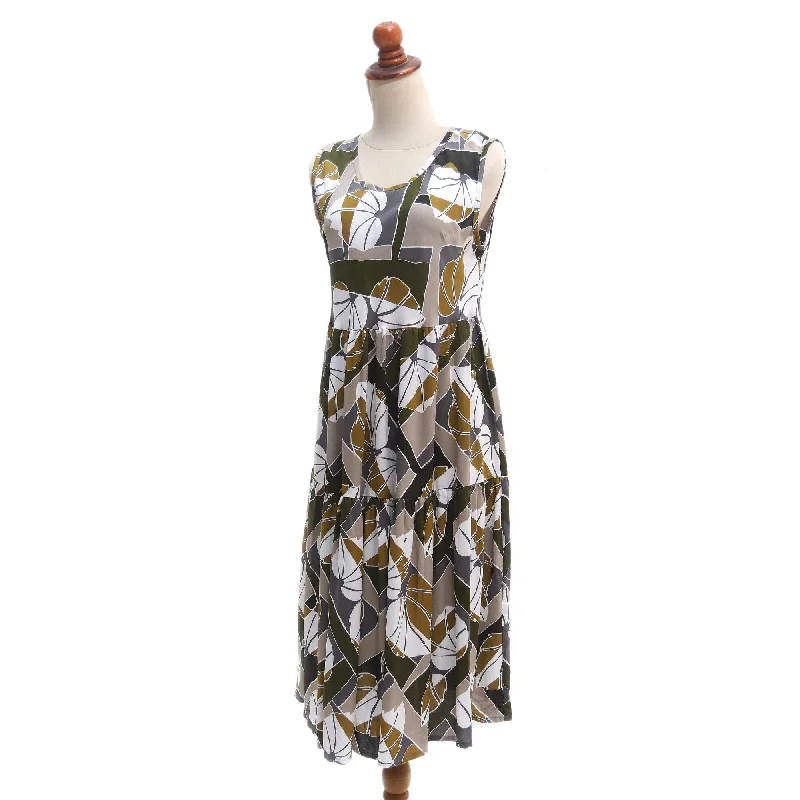 Novica Handmade Garden Party Rayon Sundress