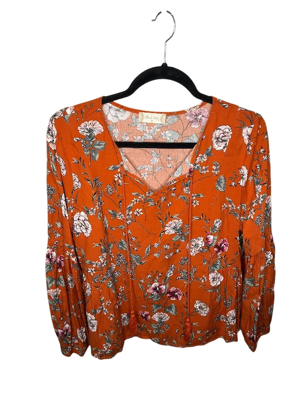 Top Long Sleeve By Altard State In Floral Print, Size: M