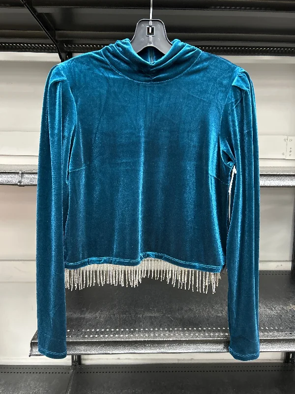 Top Long Sleeve By Joie In Teal, Size: M