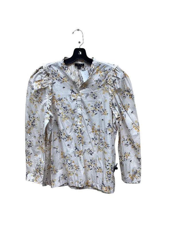 Top Long Sleeve By J. Crew In Floral Print, Size: M