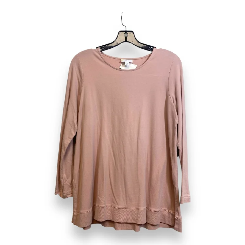 Top 3/4 Sleeve By Pure Jill In Pink, Size: Petite   Small