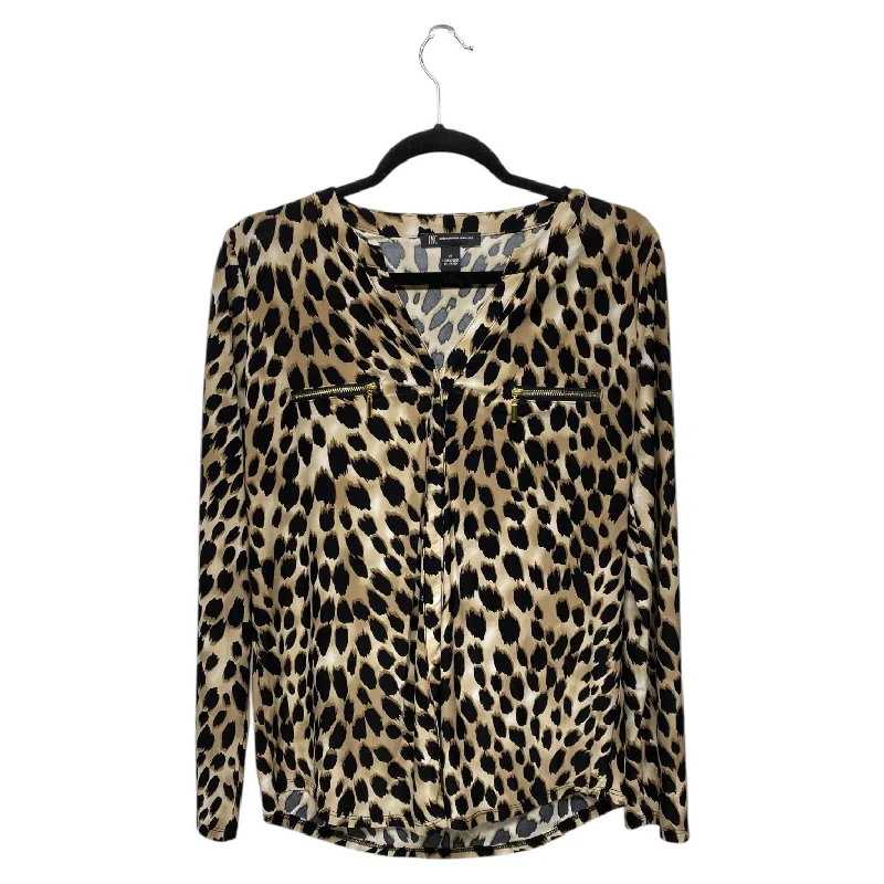 Top Long Sleeve By Inc In Animal Print, Size: M