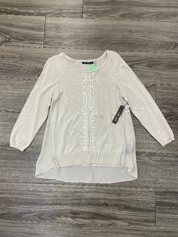 Top 3/4 Sleeve By Nic + Zoe In Cream, Size: S