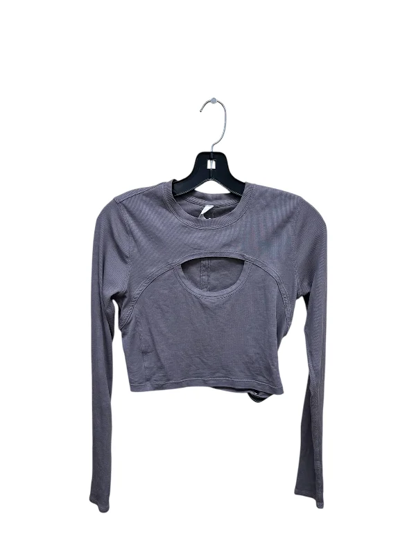 Top Long Sleeve By Lululemon In Purple, Size: 8