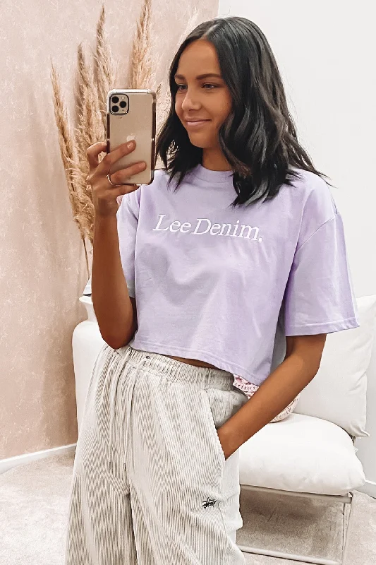 Baggy Crop Tee Orchid