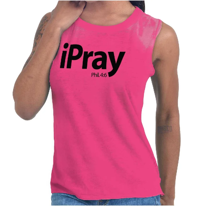 I Pray Philippians Junior Muscle T-shirt