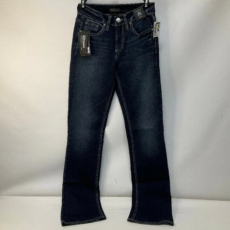 Jeans Boot Cut By Silver In Blue Denim, Size: 2