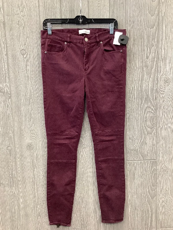 Jeans Jeggings By Loft In Red, Size: 6