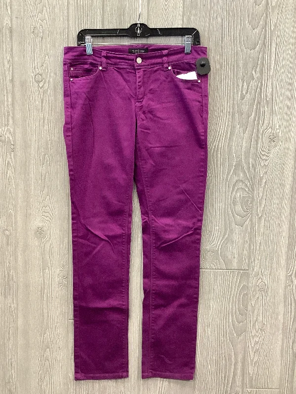 Jeans Skinny By White House Black Market In Purple, Size: 4