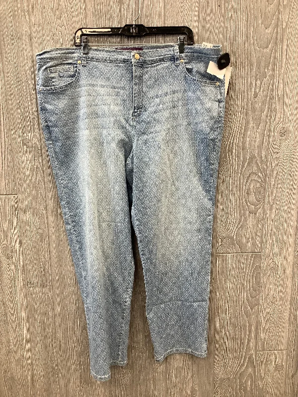 Jeans Straight By Gloria Vanderbilt In Blue, Size: 20