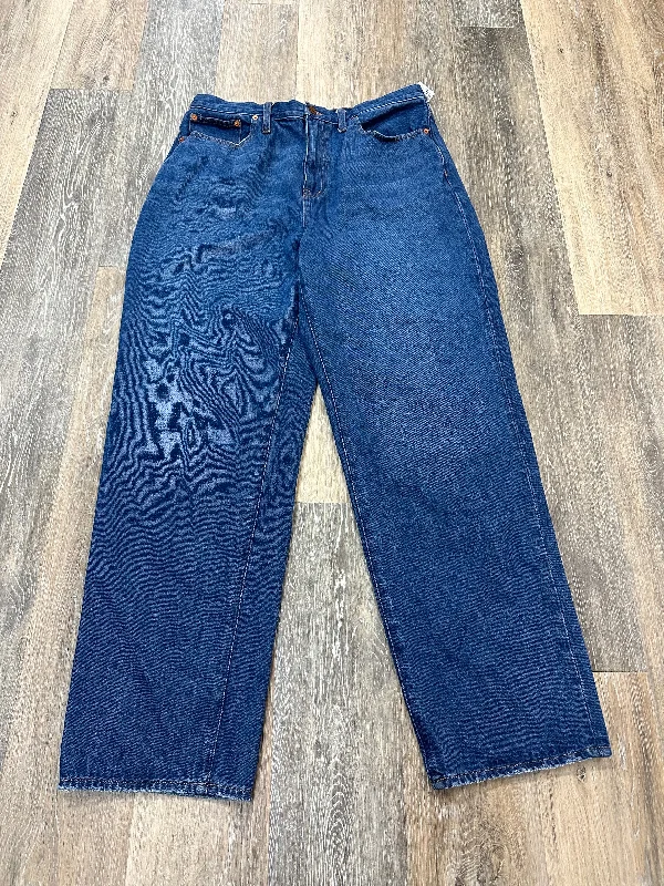 Jeans Straight By Madewell In Blue Denim, Size: 12