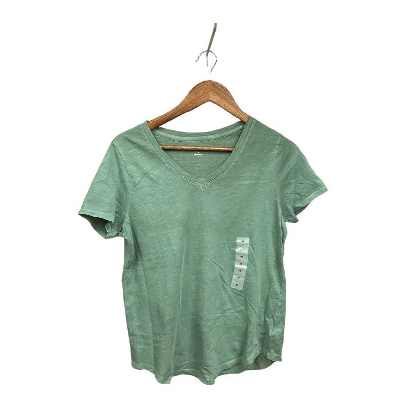 Top Short Sleeve Basic By Old Navy In Green, Size: M