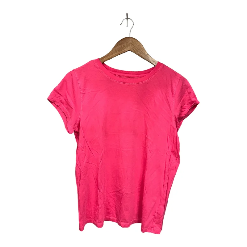 Top Short Sleeve Basic By Universal Thread In Pink, Size: M