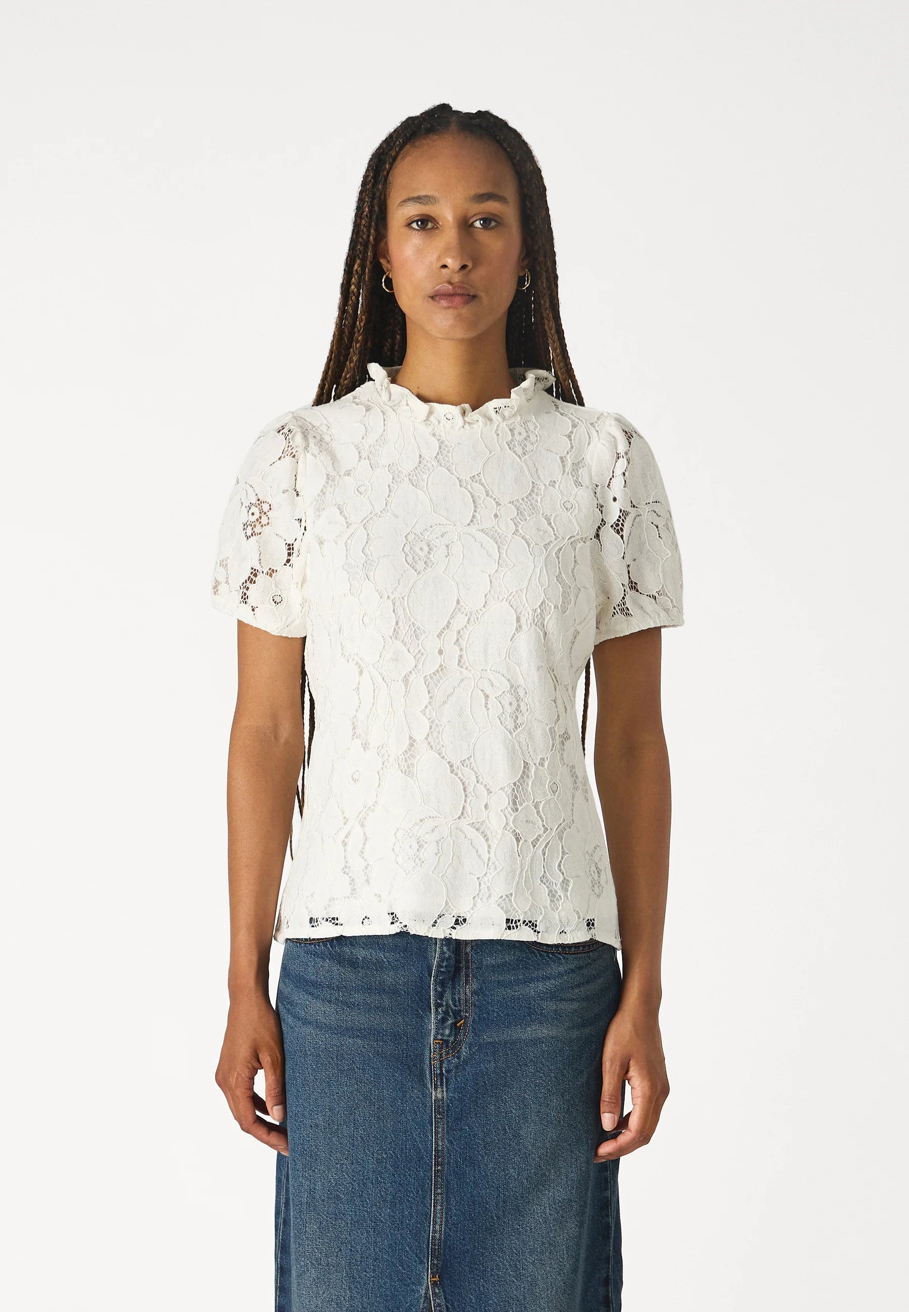 VIHADA LACE TOP WHITE