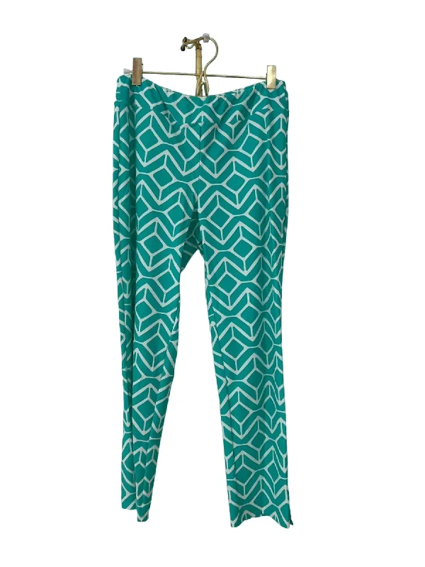 Lucia Pant In Sail Geo Seafoam