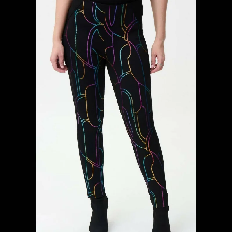 Multi-Sequin Pant In Multi Color