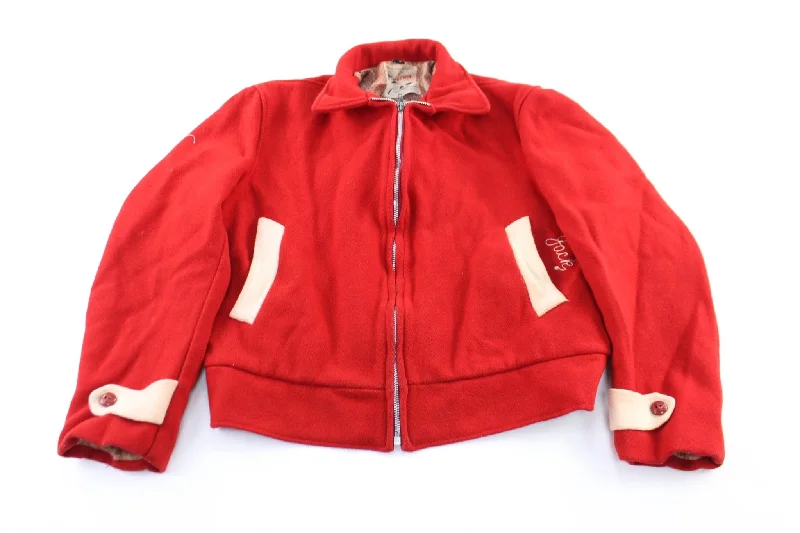 50's Butwin Embroidered Fairport Varsity Zip Up Jacket