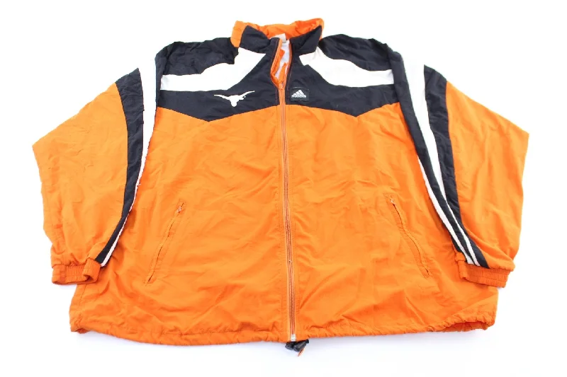 80's Adidas Equipment Logo Texas Longhorns Zip Up Jacket