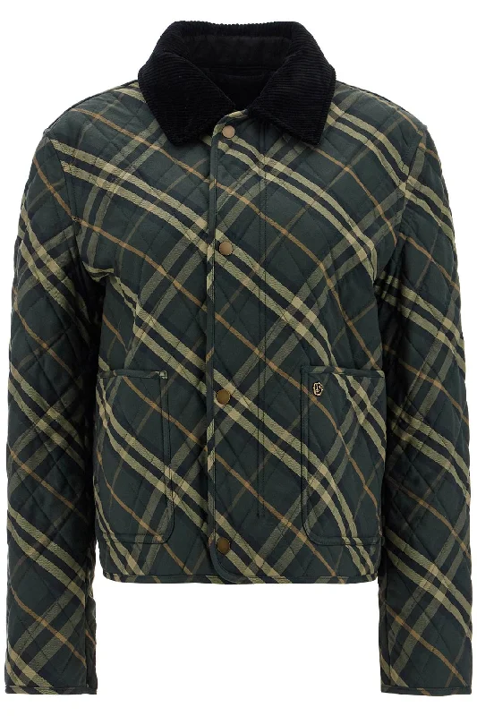 Country Check Quilted Cropped Jacket