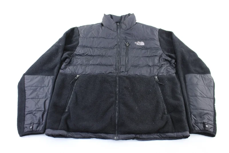 The North Face Embroidered Logo Black Zip Up Jacket