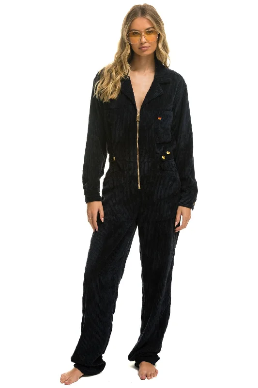 UNISEX CORDUROY FLIGHT SUIT - NAVY