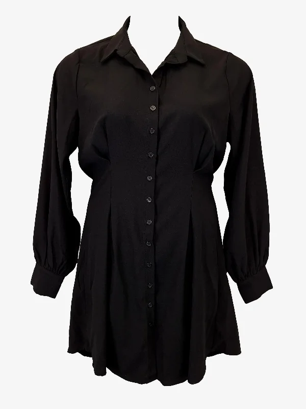 Atmos & Here Sleek Collared Shirt Mini Dress Size 14