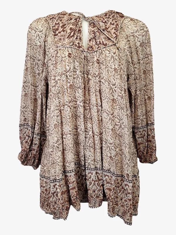 Auguste Lush Boho Smock Mini Dress Size 14