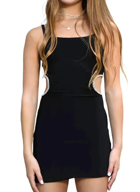 Girls Paris Mini Dress In Black