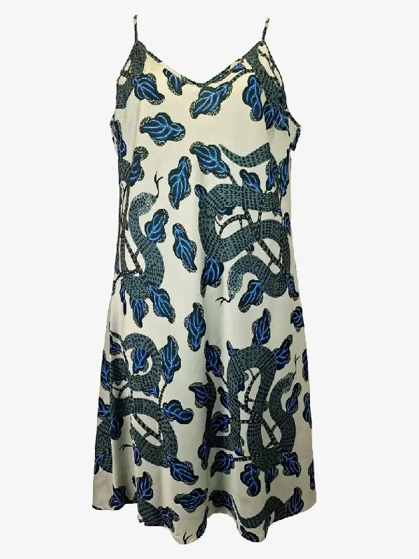 Gorman Slinky Snake Slip Midi Dress Size 14