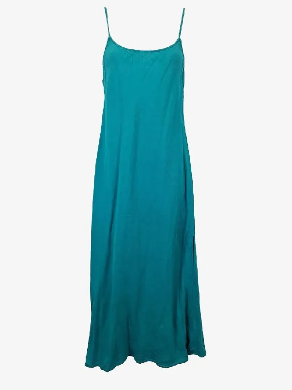 J.Crew Teal Linen Slip Midi Dress Size 12