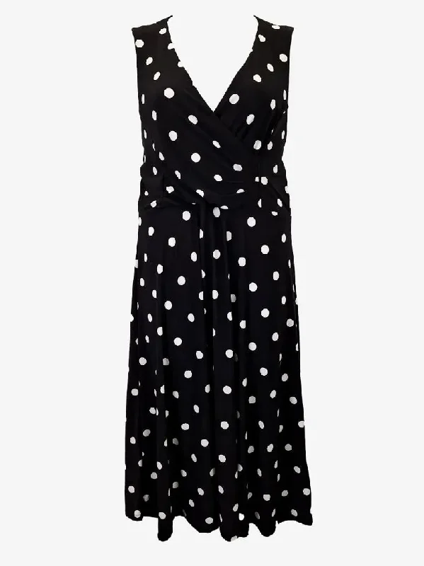 Khoko Dainty Polka Dot Midi Dress Size 16