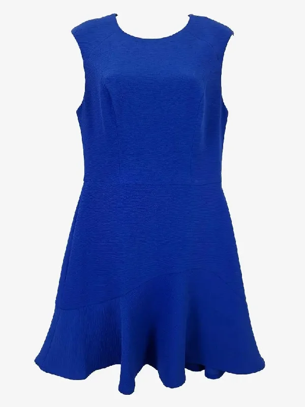 Portmans Fancy Cobalt Trumpet Hem Midi Dress Size 10