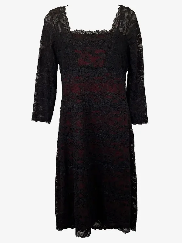 Table Eight Midnight Seduction Lace Midi Dress Size 10