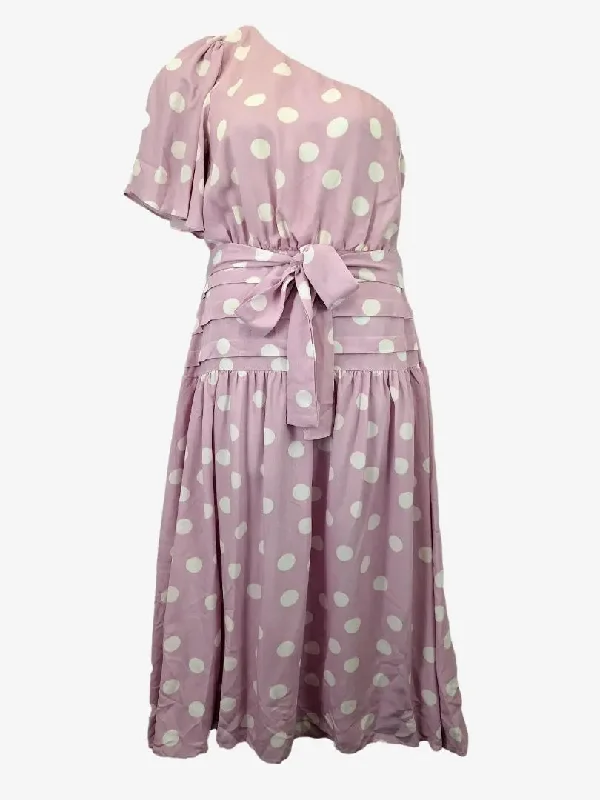 The Fated Lilac Spot Marlia Midi Dress Size 12