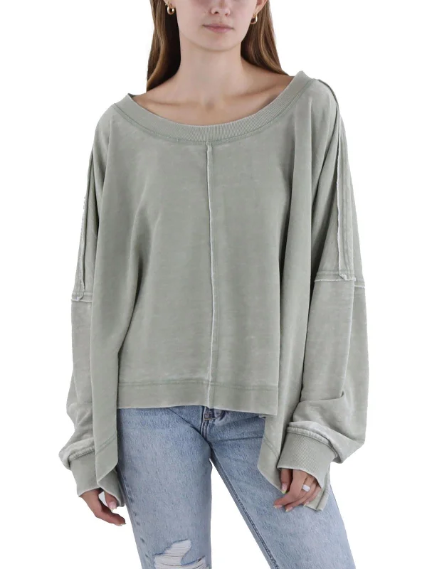 Daisy Womens Heathered Cotton Sweatshirt