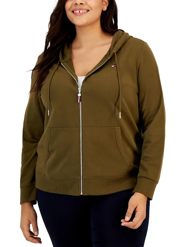 Plus Womens Comfy Cozy Zip Hoodie