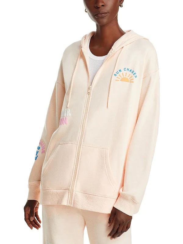 Womens Graphic Zip-Up Hoodie