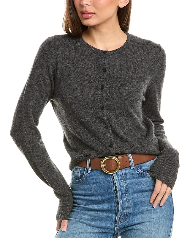 Forte Cashmere Cropped Cashmere Cardigan