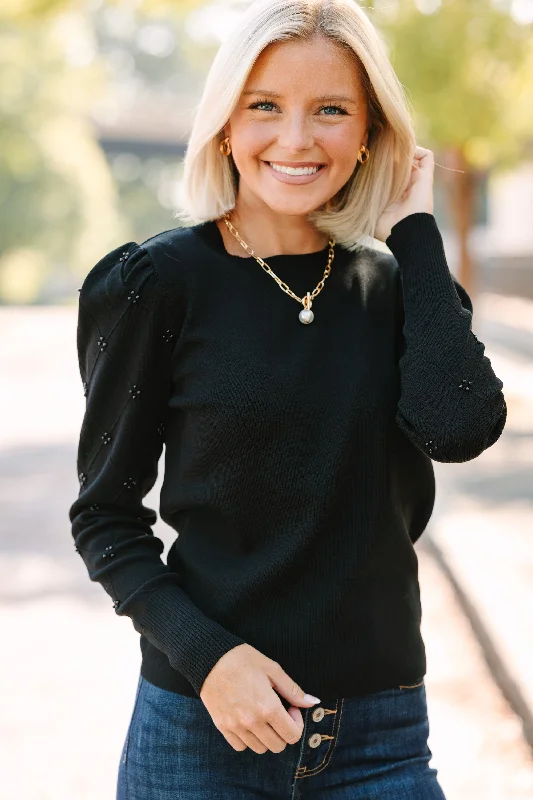 Take A Look Around Black Sweater